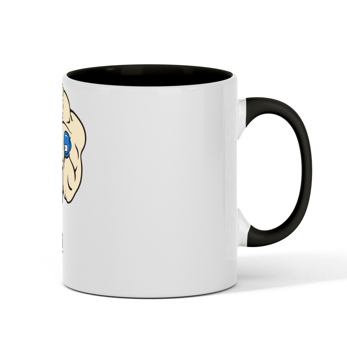 Standard size glossy ceramic mug