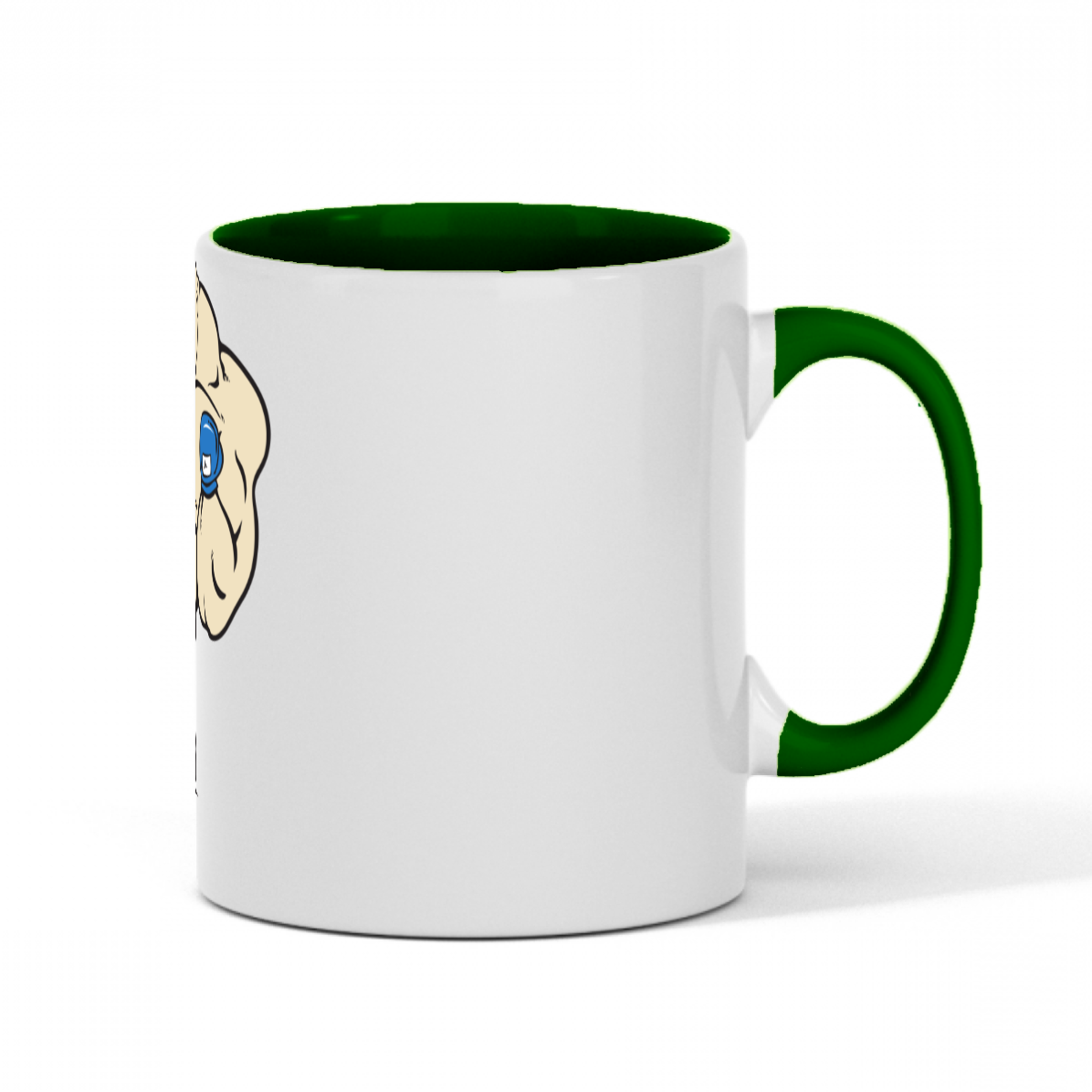 Standard size glossy ceramic mug